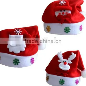 Wholesale Christmas Decorations Woven Snowman Christmas Hat thumbnail-4