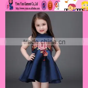 2016 Summer Hot Sale Embroidered Baby Dress Top Quality Europe Style Kids Clothes Girl Dress thumbnail-3