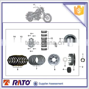 Universal Motorcycle Parts Motorcycle Clutch Kit thumbnail-1