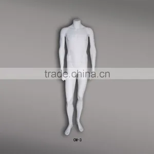 2014 Popular Fashion Male Mannequin/dummy/model for Display/showcase Male Headless White CM-3 thumbnail-1