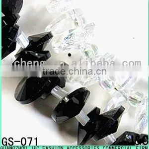8mm All Kinds of Color Double Pointed Round Shaped Glass Beads thumbnail-1