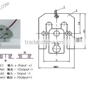 Cheap Alloy Steel Bathroom Scale Weight Sensor thumbnail-3