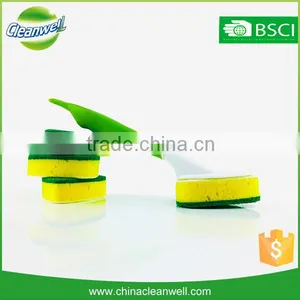 Kitchen Cleaning Long Handle Cleaning Sponge Brush Cleaning Sponges With Handle thumbnail-1