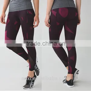 Oem Service Clothing Supplier Yarn Dyed Womens High Waist Supplex Yoga Pants thumbnail-5