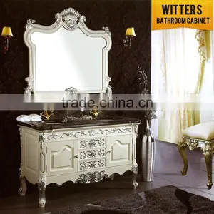 Hot Classic Bathroom Vanity Unit European Style Bathroom Cabinet thumbnail-1