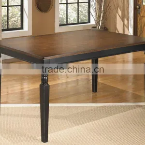 Customized Retro Style Carved Table Leg Wooden Restaurant Dining Table thumbnail-1