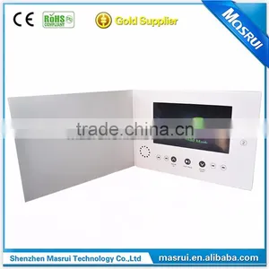 Customized Hardcover 7.0 LCD Video Brochure With Multiple Buttons Video Brochure thumbnail-6