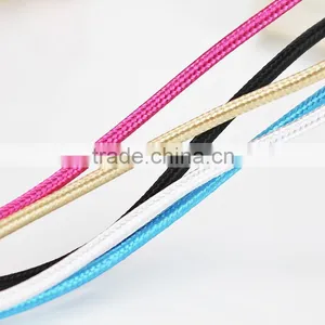 Pure Color Weaved USB Cable 104 Copper Lines Micro USB Cable Fast Charge Micro USB Data Cable thumbnail-2