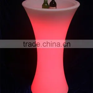 Multi Color Change Cylinder Led Lighting Beer Ice Bucket thumbnail-2