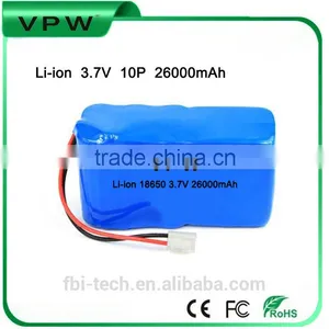 18650 3.7V 10P High Capacity Camping Light Battery 26000mah Li-ion Battery Pack thumbnail-1