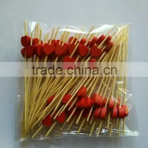 High Quality Fruit Pick 12cm Length Many Color Heart Pettern thumbnail-1