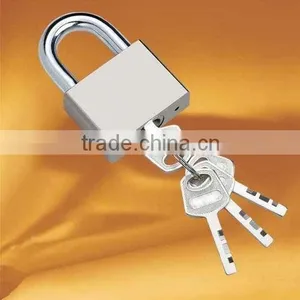 Chrome-plated Iron Padlock thumbnail-1