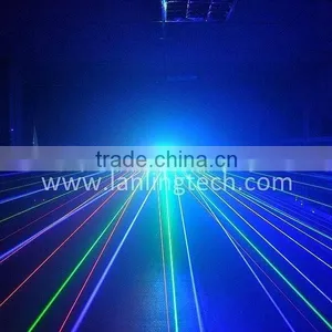 RGB Trifan Super-cool Cheap Multi-Effect 3 Heads Disco DJ Laser thumbnail-3