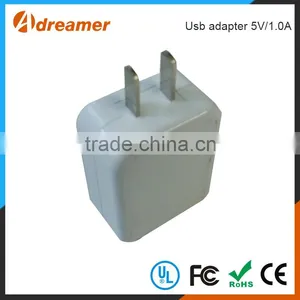 Hot Free Sample 5V/1.0A Cellphone / Tablet PC Home Wall Charger Power Travel Usb Adapter thumbnail-4