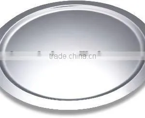 18-10 Stainless Steel Round Mirror Finish Tray thumbnail-1