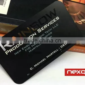 Black Metal Business Card With Custom Design thumbnail-3