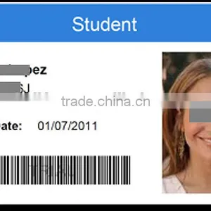 Cr80 30mil PVC White Signature Panel VIP Barcode Smart Card thumbnail-4