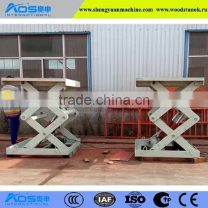 Hydraulic Stationary Scissor Goods Lifter For Warehouse Working thumbnail-2