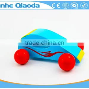Green Color Wood Toys Racing Car Toy for Kids,Education City Games Wooden Car Model Toy thumbnail-4