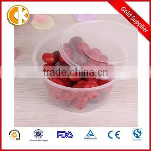 Disposable PP Plastic Salad Bowl With Lid thumbnail-1