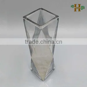Geometry Vase Antique Silver Cylinders Mercury Vase thumbnail-3