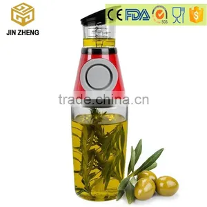 500ml Oil Vinegar Sauce Glass Bottle Pump Spray Container Cruet Condiment Dispenser With Measure Scales Home Kitchen Tools thumbnail-1