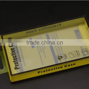 New Arrival Yellow PVC Packaging Box for Iphone for Samsung, PVC Phone Case Packaging Box, Custom Packaging Box thumbnail-1
