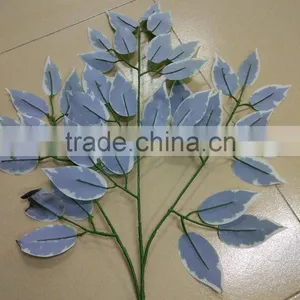 GUangzhou Shengjie Wholesale White Edge Banyan Tree Leaves for Ficus Tree Decoration thumbnail-3