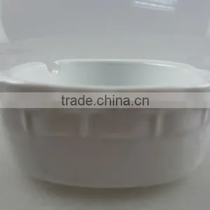 Stock Round White Porcelain Ashtray thumbnail-1