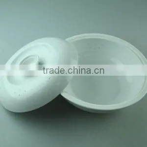Stocklot White Ceramic Soup Tureen/dinnerware With Cover in Cheap Price thumbnail-2