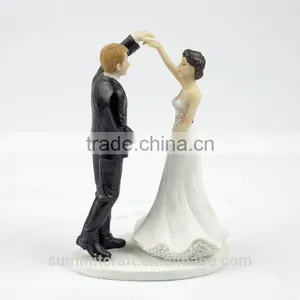 Resin Wedding Cake Toppers Bride and Groom Figurines thumbnail-1