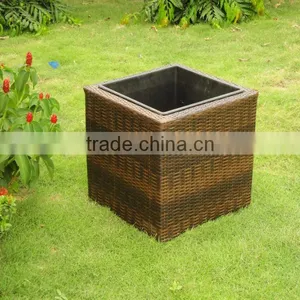 Patio Aluminum Outdoor Furniture Rattan Flower Pots thumbnail-1