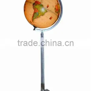 Educational Globe With Metal Base, Rotating World Globe, Unique World Globe, Table World Globe, thumbnail-1