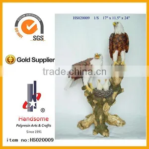 Hot-Selling Resin Populr Custom Life Size Eagle Resin Animal Figurines Home Deco thumbnail-1