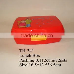Food Grade Plastic Rectangle Square Lunch Box Food Container thumbnail-1