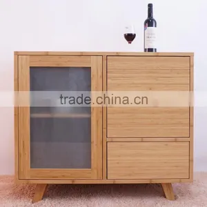 Solid Bamboo Furniture Livingroom Storage Sideboard thumbnail-1