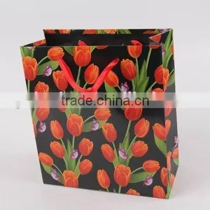 Flower Design Foldable Gift Bag / Shopping Paper Bag thumbnail-3