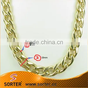 China 10mm Thick Aluminum Curb Chain thumbnail-1