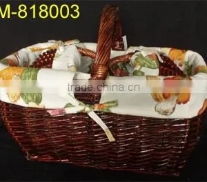 100%handmade Willow Basket Storage Hamper Craft thumbnail-1