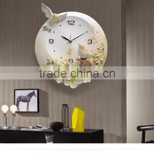 M0027 Momoda Living Room Creative Modern Fancy Elegant 3D Flower Wall Clock Quiet Quartz Decoration Large Wall Clock thumbnail-1