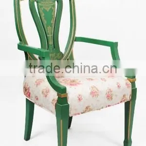 Exquisite Classic Italian Style Royal Blue Office Writing Desk With Golden Trim BF11-08303e thumbnail-6