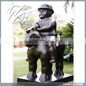 Modern Bronze Children Garden Sculptures thumbnail-1