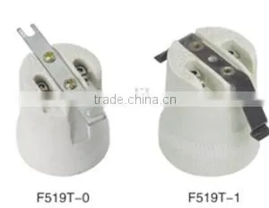 E27 Edison Screw Shell Ceramic Cap Lampholder Socket Lamp Holder With Bracket thumbnail-4