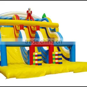 (HD-9605)Happy Island !Hot Design Used Huge Inflatable Slide thumbnail-1