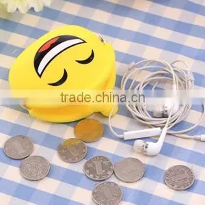 2017 Lastest Design Cute Ladies Silicone Emoji Coin Purse Bag thumbnail-5