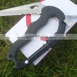 Outdoor Multifunction Climbing Carabiner Tool With Survival Knife thumbnail-4