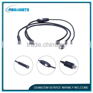 Wifi PENL001 Usb Video Inspection Borescope Endoscope 830mm Flexible Tube 7mm Waterproof Camera Head With 7 Inch Android Monitor thumbnail-1
