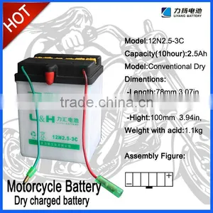 12V2.5Ah Motorcycle Battery thumbnail-1