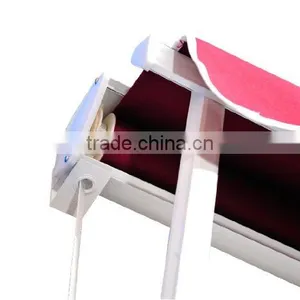 6Feet x 2Feet Patio Manual Retractable Red Sun Shade Awning thumbnail-5