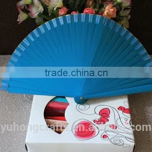 Advertising Wood Fabric Fan Wholesale thumbnail-3